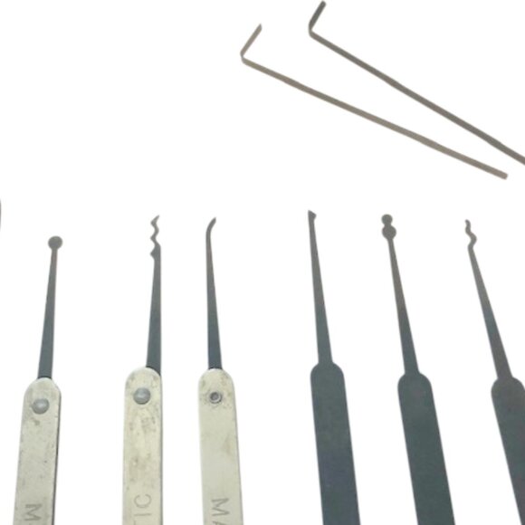 Vintage Majestic 9 Piece Spring Steel Lock Pick Set - Picture 2 of 4